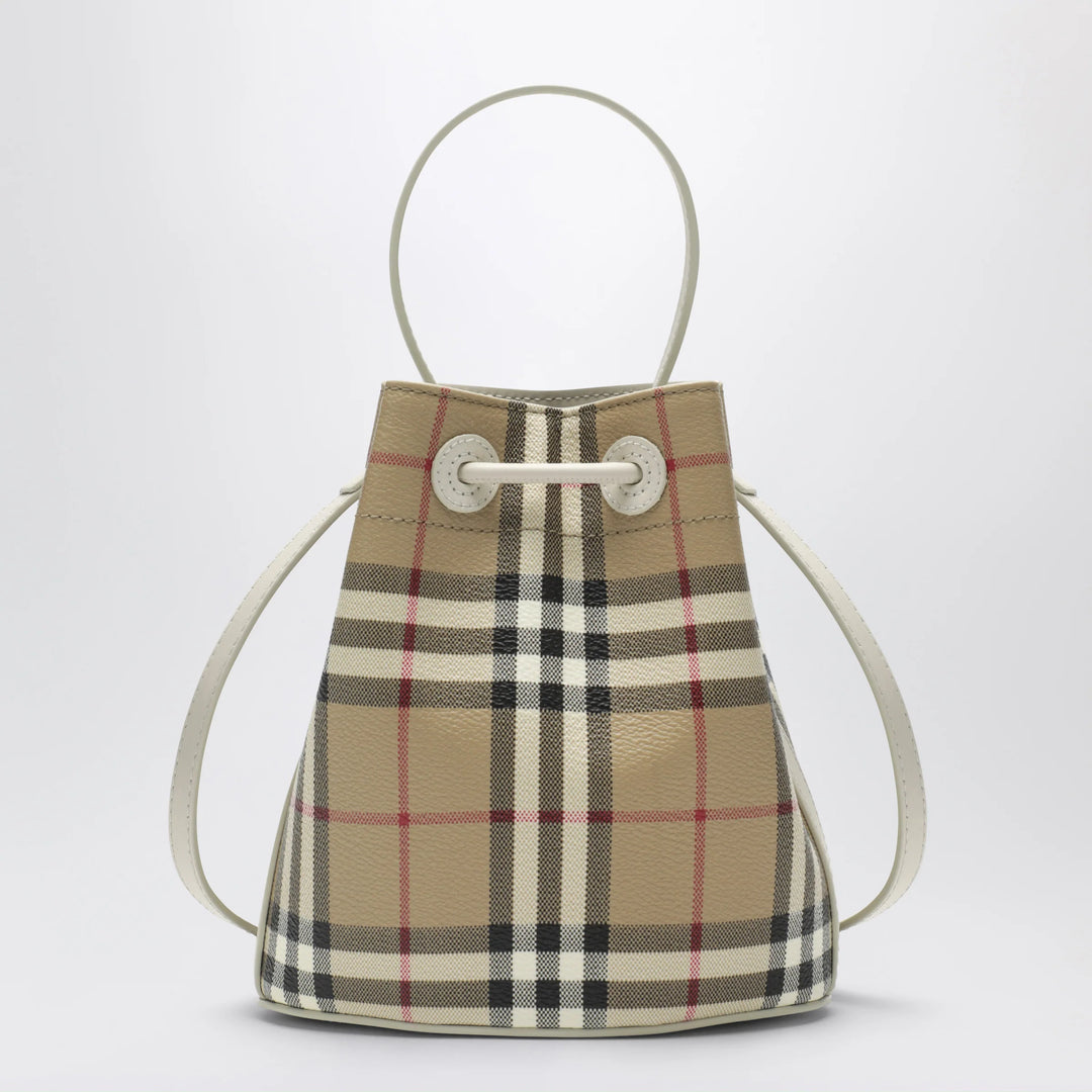 Burberry - Mini bucket bag with Check pattern