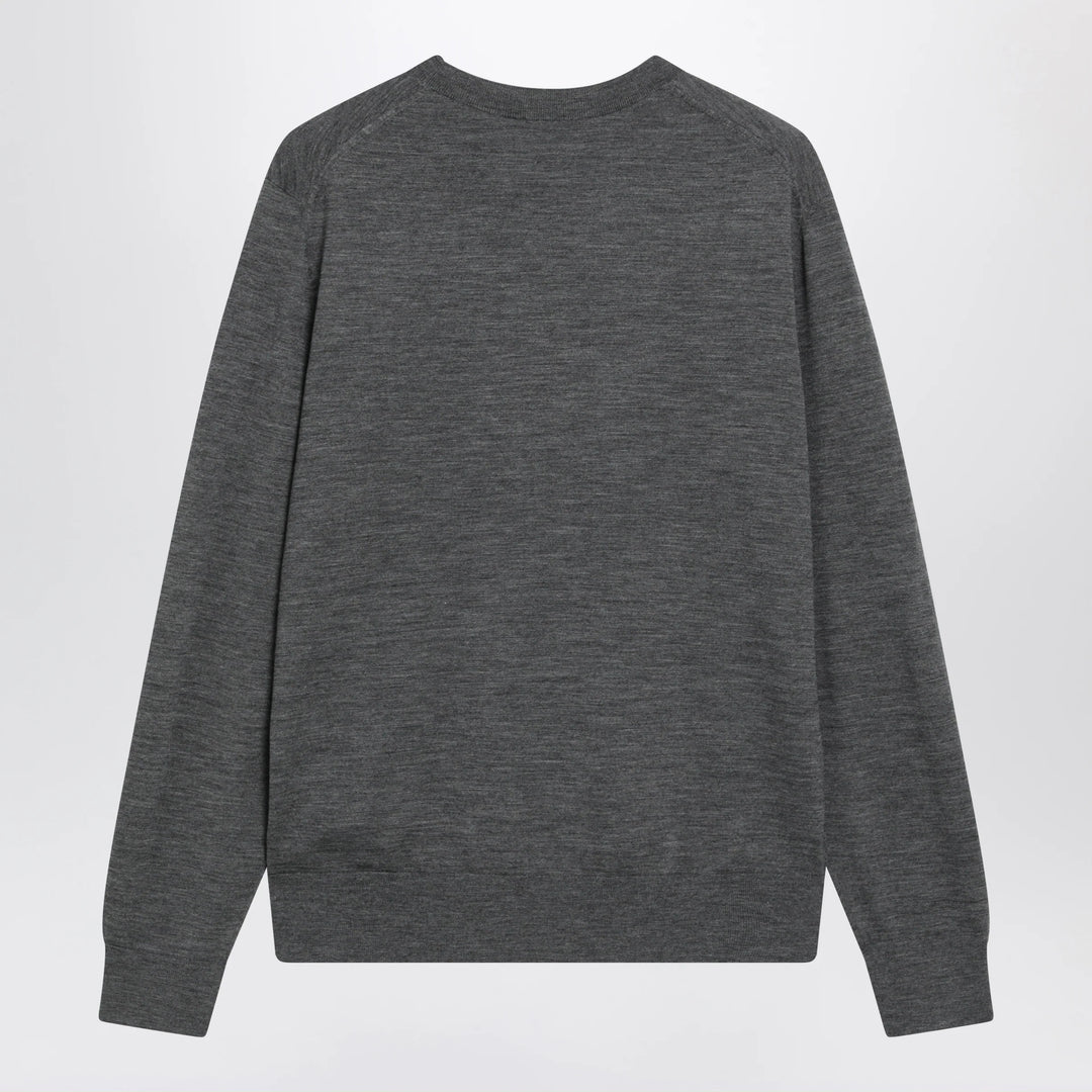 Burberry - Grey Wool Crewneck Sweater