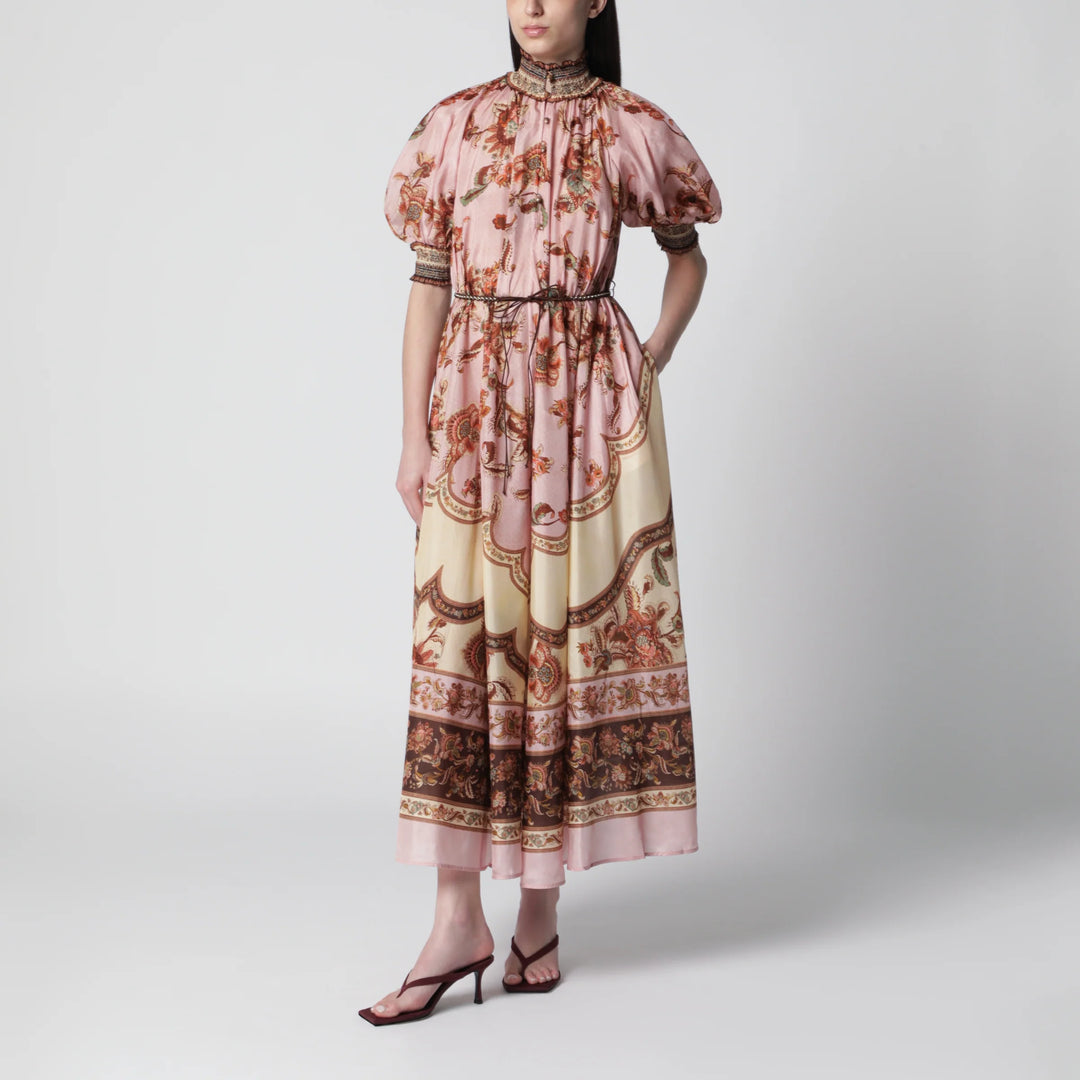 ZIMMERMANN - Purple Aster puff-sleeve maxi dress