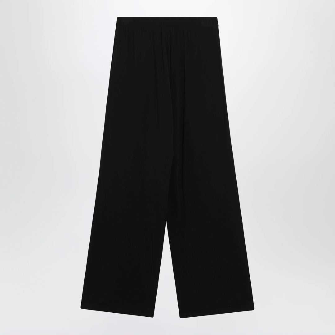 Balenciaga - Palazzo trousers with elastic waist in black wool