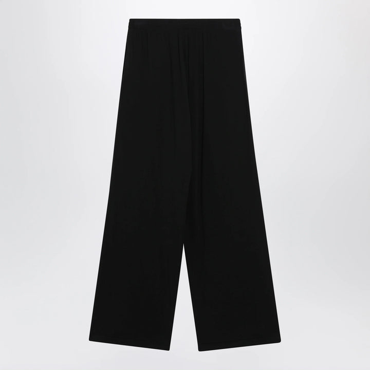 Balenciaga - Palazzo trousers with elastic waist in black wool
