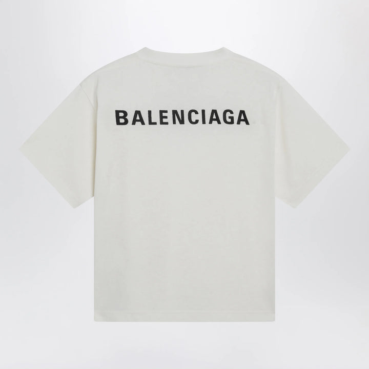 Balenciaga - Balenciaga Back Medium Fit T-shirt in cream