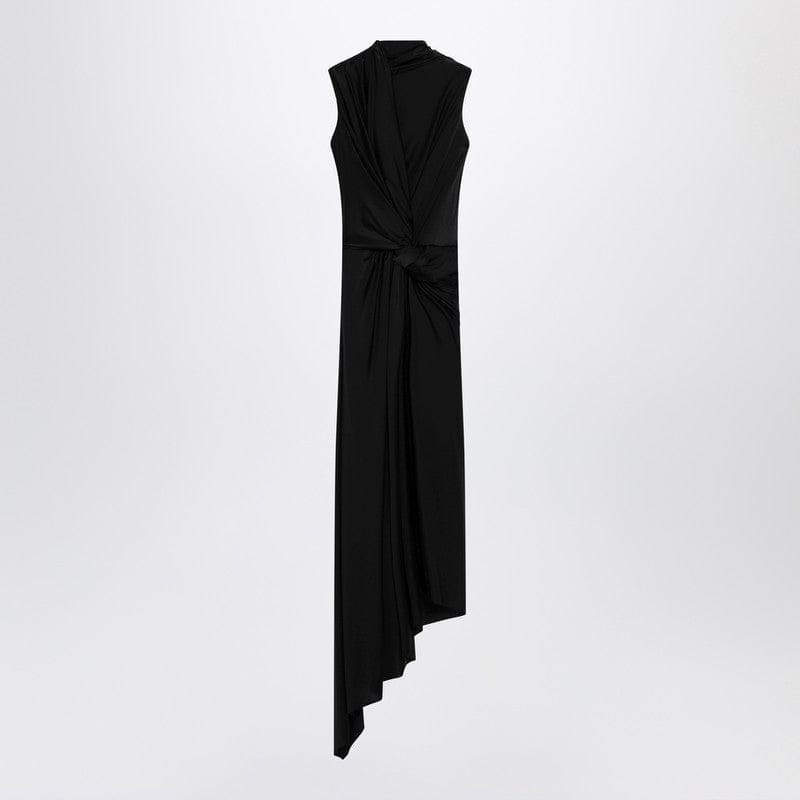 Dresses Balenciaga - Black draped midi dress - 36 FR Brand