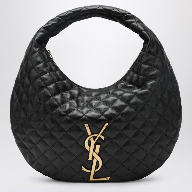 #N/A Saint Laurent - Black quilted leather Icare hobo bag - One size Brand