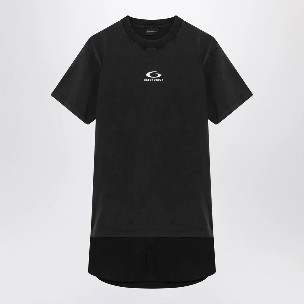 Balenciaga - Black washed Loop Sports Icon mini dress Brand Mini Dress XS
