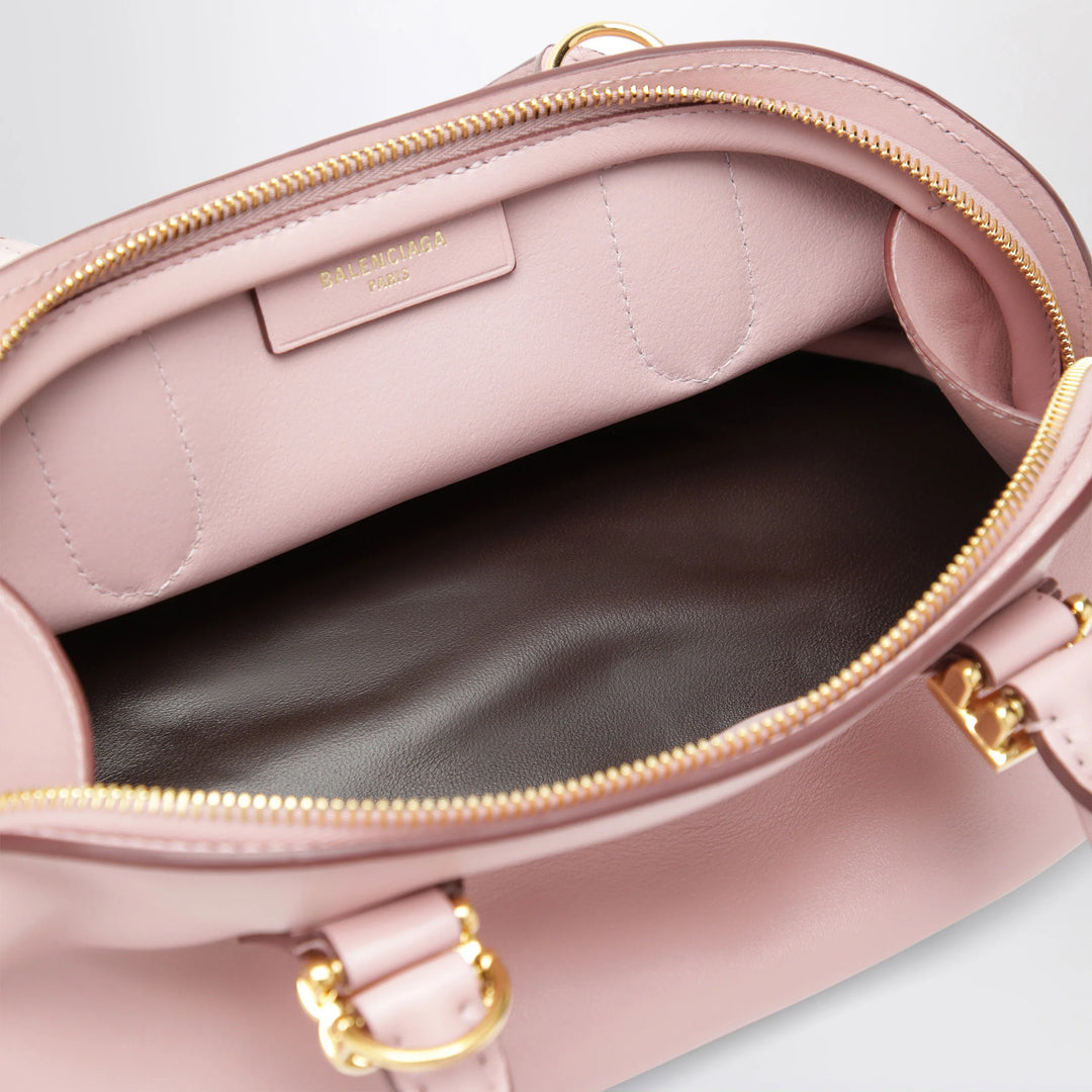 Balenciaga - Pink leather Bolero Mini bowling bag