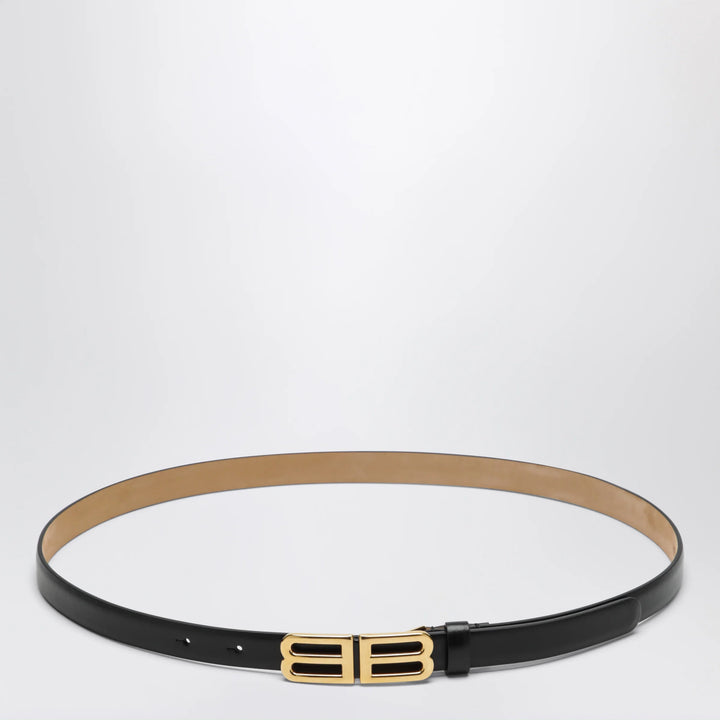 Balenciaga - Bolero BB calfskin leather belt in black