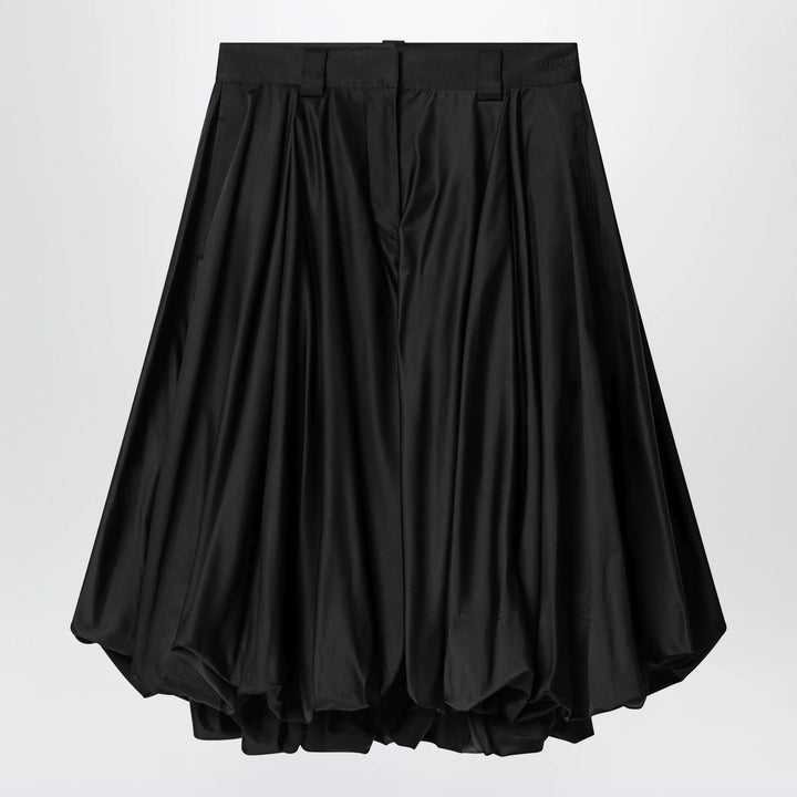 Balenciaga - Black balloon skirt in silk blend
