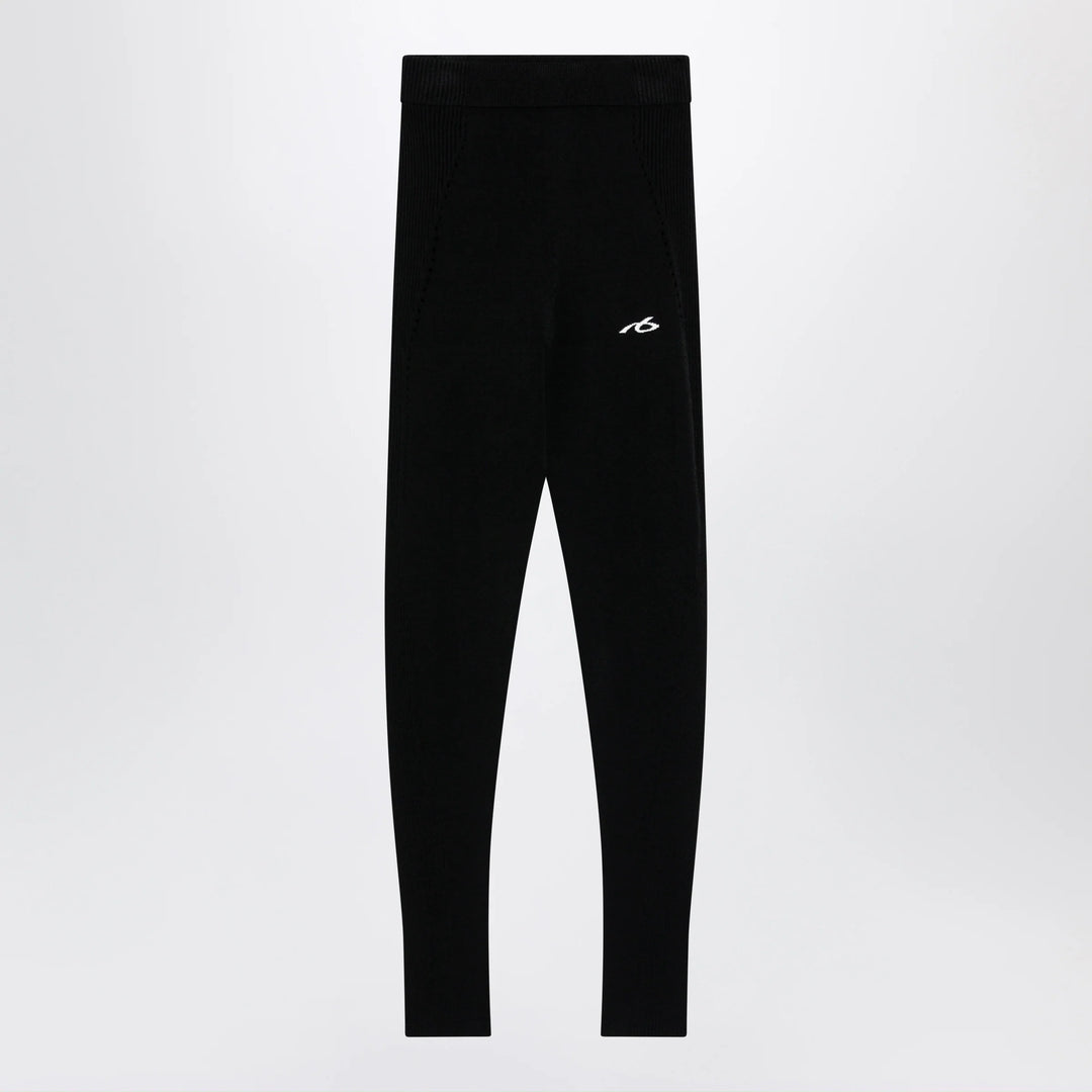 Balenciaga - Black Techwear viscose leggings