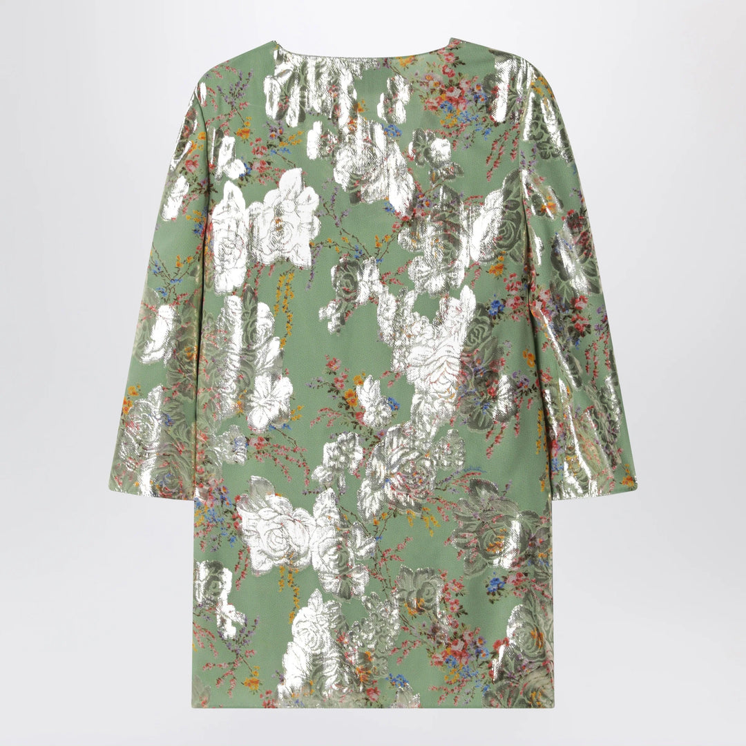Valentino - Green printed lurex shirt