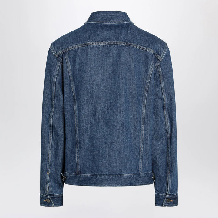 Valentino - Blue denim jacket with Vgold detail