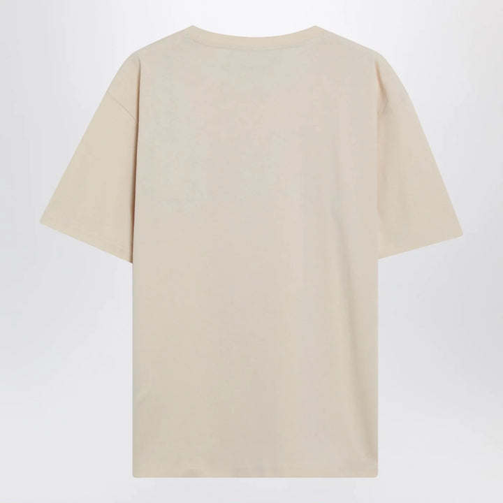 Valentino - Butter-colored “Made In Valentino” T-shirt