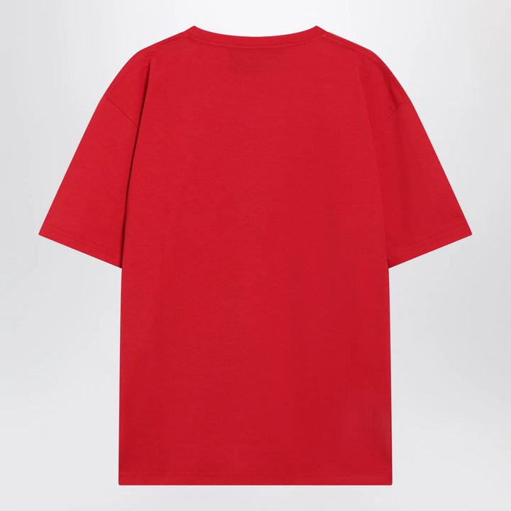Valentino - Red T-shirt with Panther print