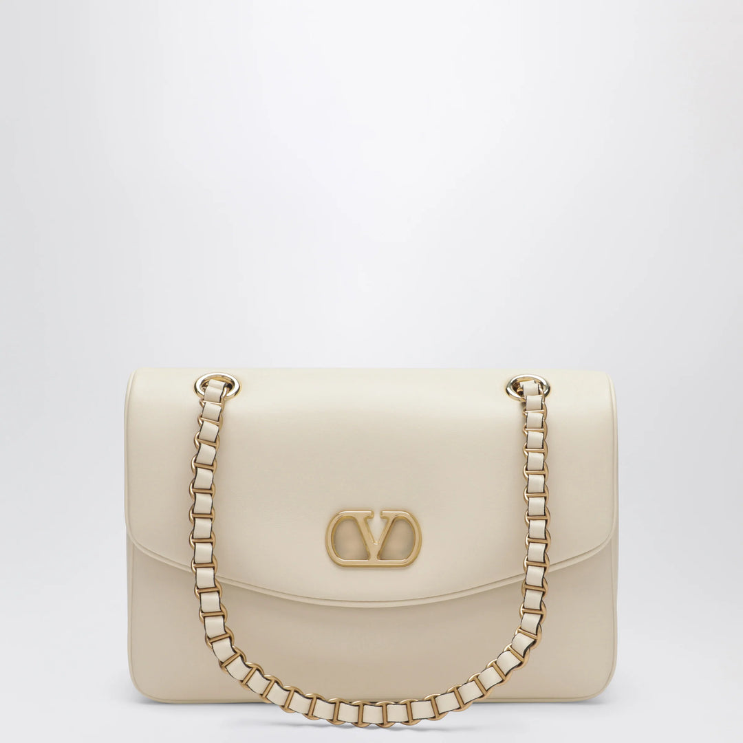 Valentino Garavani - Medium Djuna shoulder bag in nappa leather, white