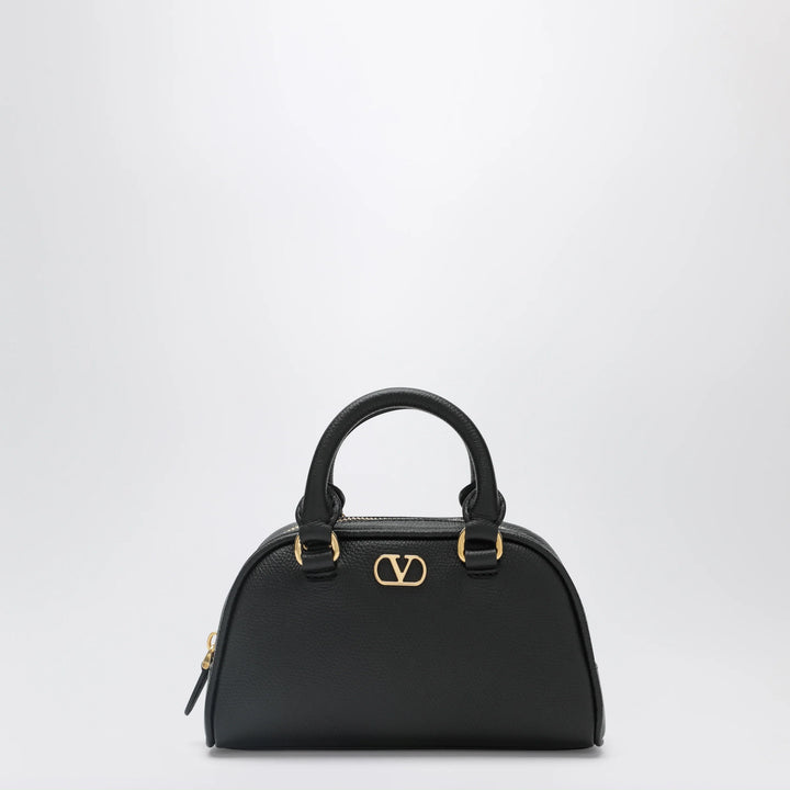 Valentino Garavani - Black VLogo Signature mini duffle bag in grained calfskin