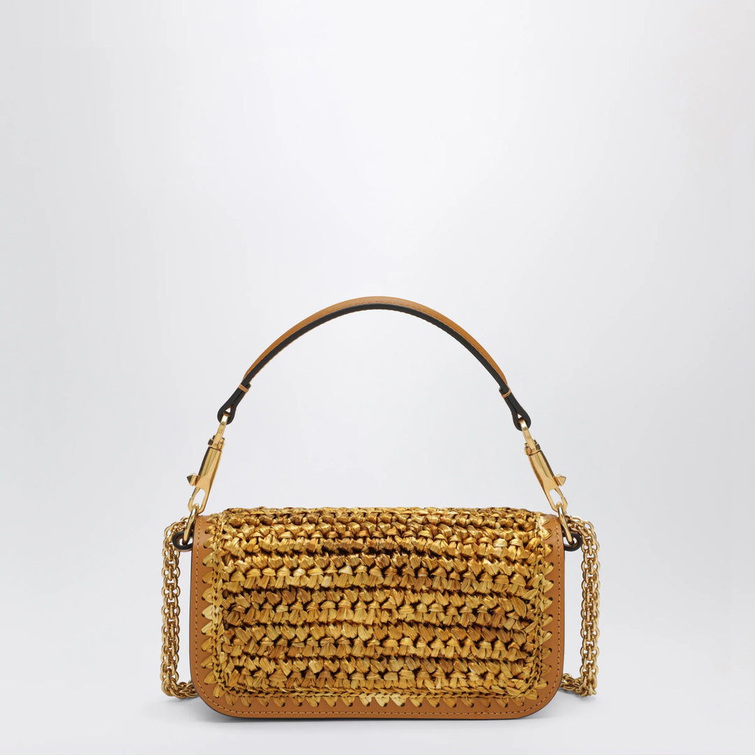 Valentino Garavani - Small woven Locò bag with VLogo Signature