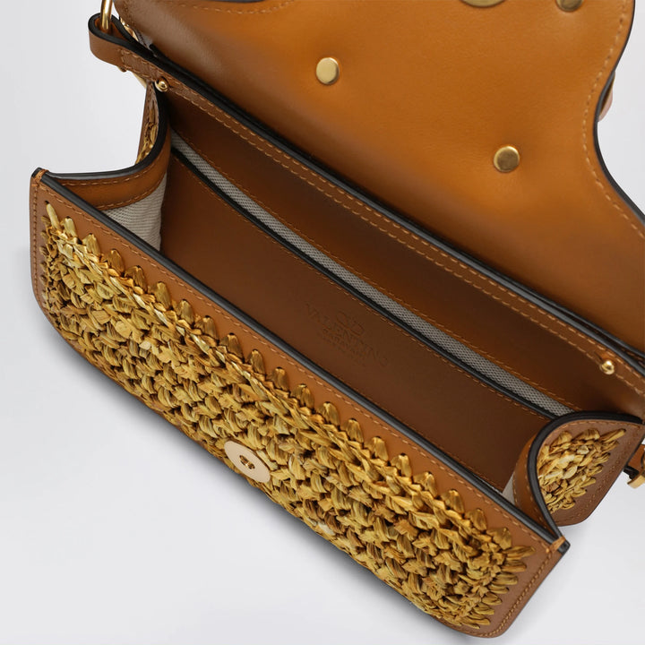 Valentino Garavani - Small woven Locò bag with VLogo Signature