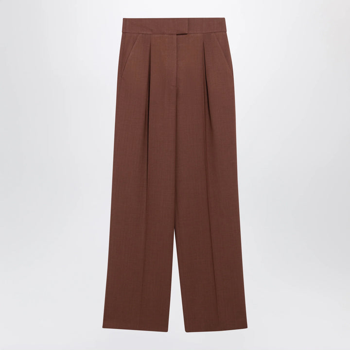 Valentino - Light Brown Wool Trousers