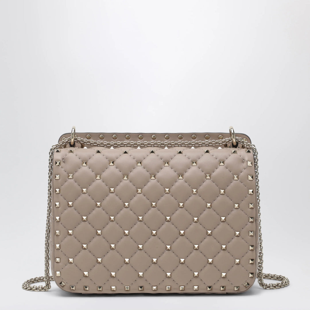 Valentino Garavani - Medium Rockstud Spike bag in powder pink nappa leather