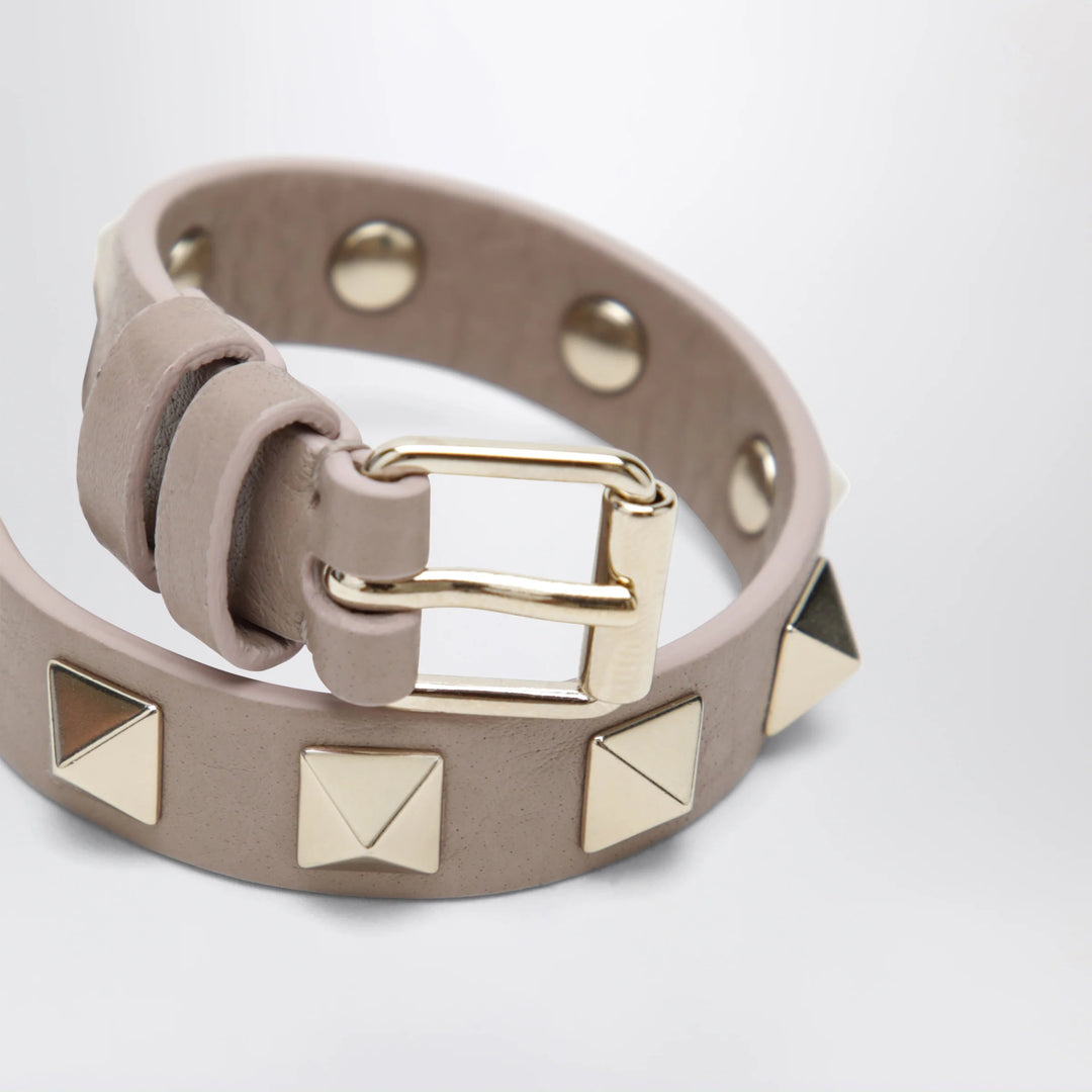 Valentino Garavani - Rockstud bracelet in powder pink leather