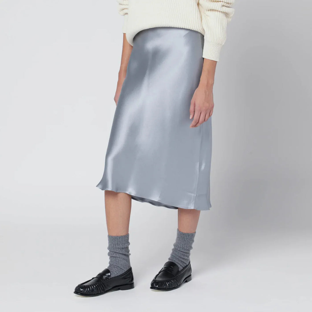 ANINE BING - Pastel blue silk midi skirt Brand Apparel &amp; Accessories > Clothing > Skirts L