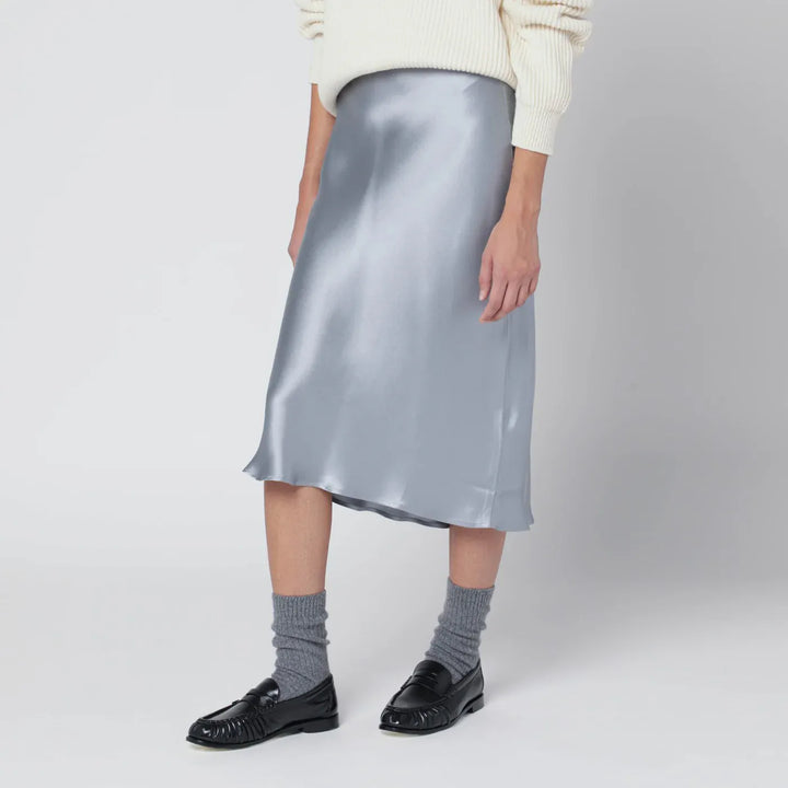 ANINE BING - Pastel blue silk midi skirt Brand Apparel &amp; Accessories > Clothing > Skirts L