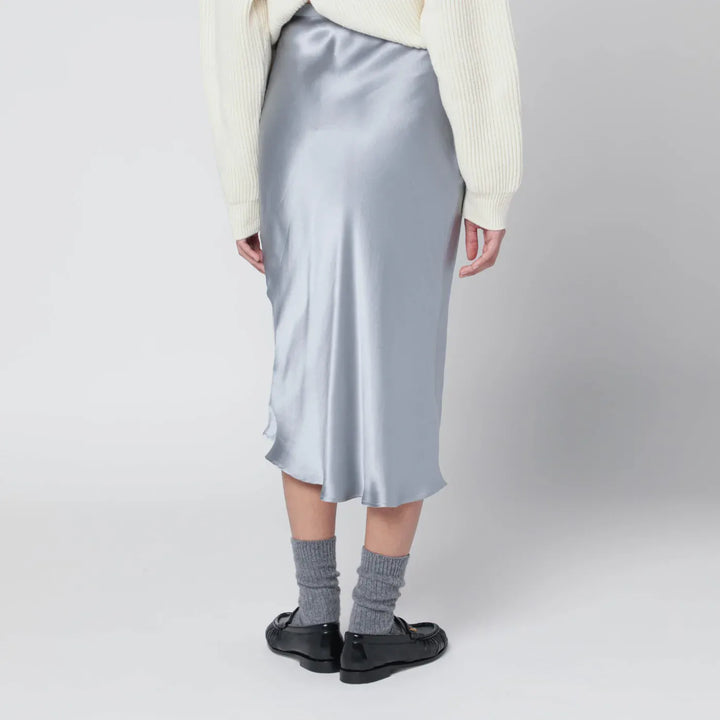 ANINE BING - Pastel blue silk midi skirt Brand Apparel &amp; Accessories > Clothing > Skirts L