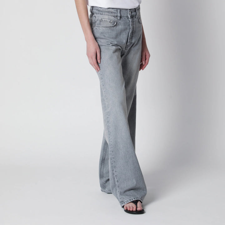 ANINE BING - Jeans Hugh high-rise in light grey denim