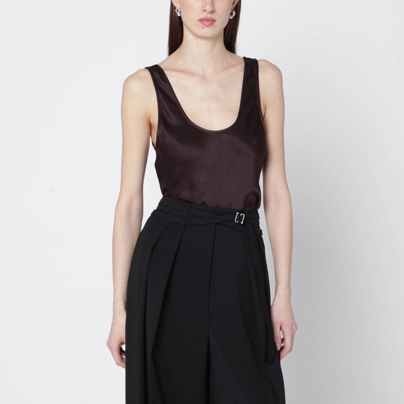 Shirts & Tops ANINE BING - Brown Lea silk top - S Brand