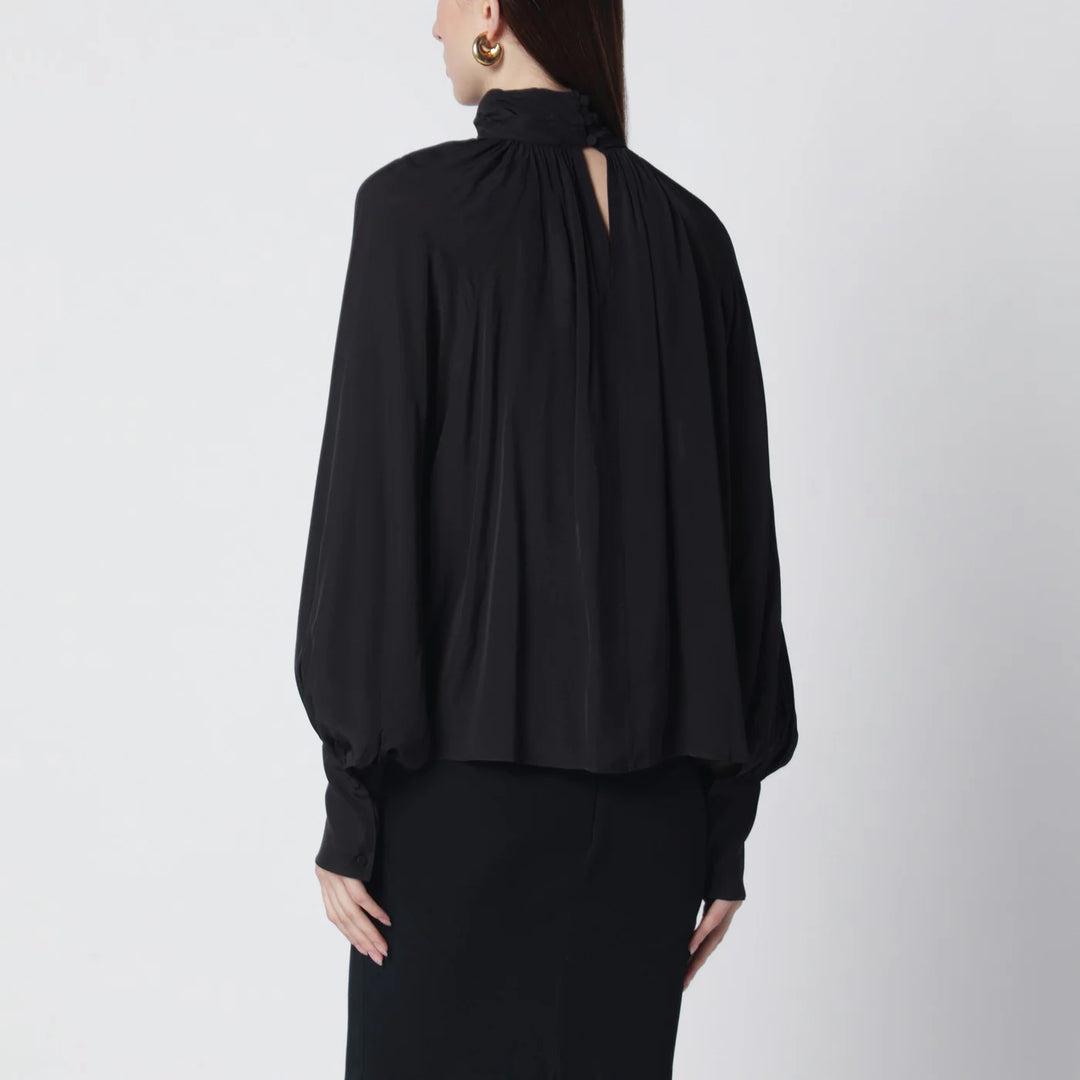 ANINE BING - Black Anne viscose blouse