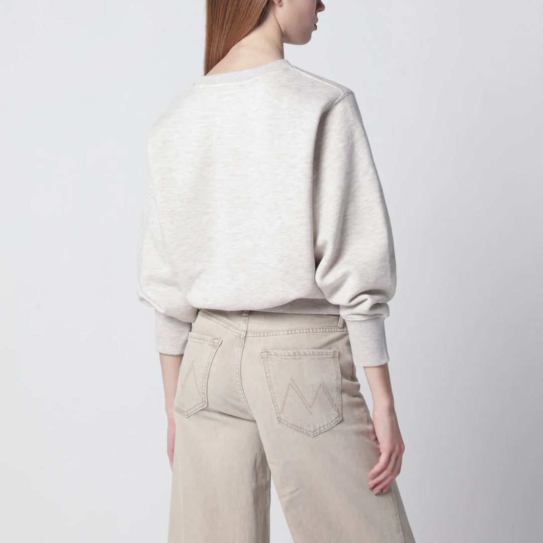 ANINE BING - Harry Shrunken La beige mélange sweatshirt