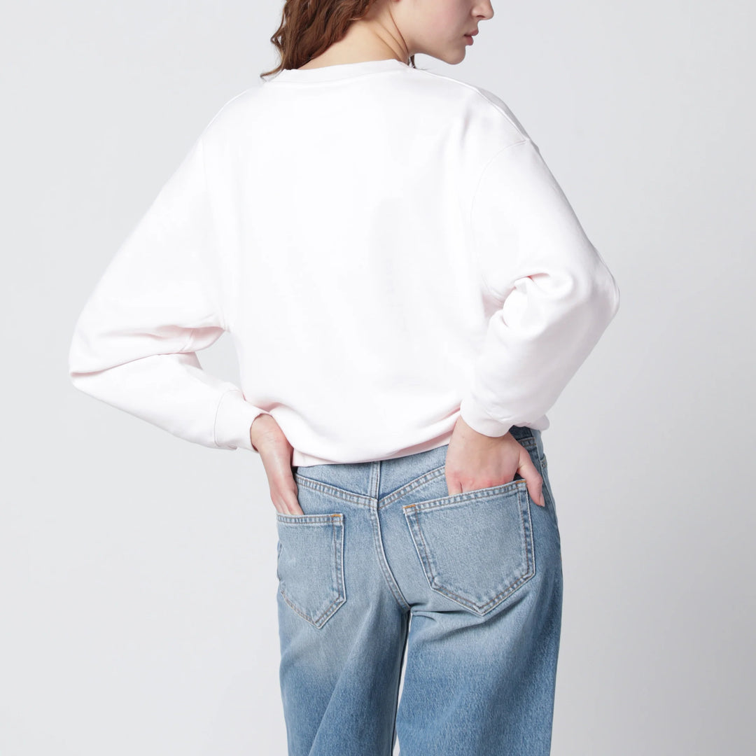 ANINE BING - Spencer Pink Mélange Cotton Sweatshirt