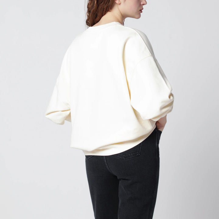 ANINE BING - Miles Collegiate cream sweatshirt