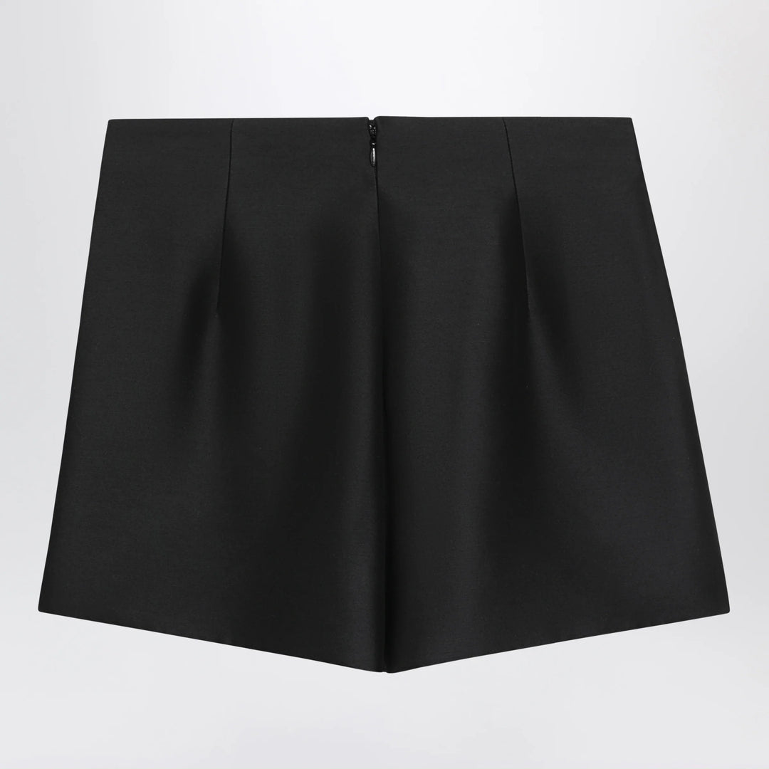 Balenciaga - Black wool and silk mini skirt