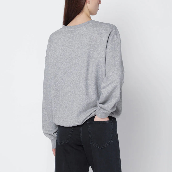 GANNI - Grey Kitty sweatshirt with logo print