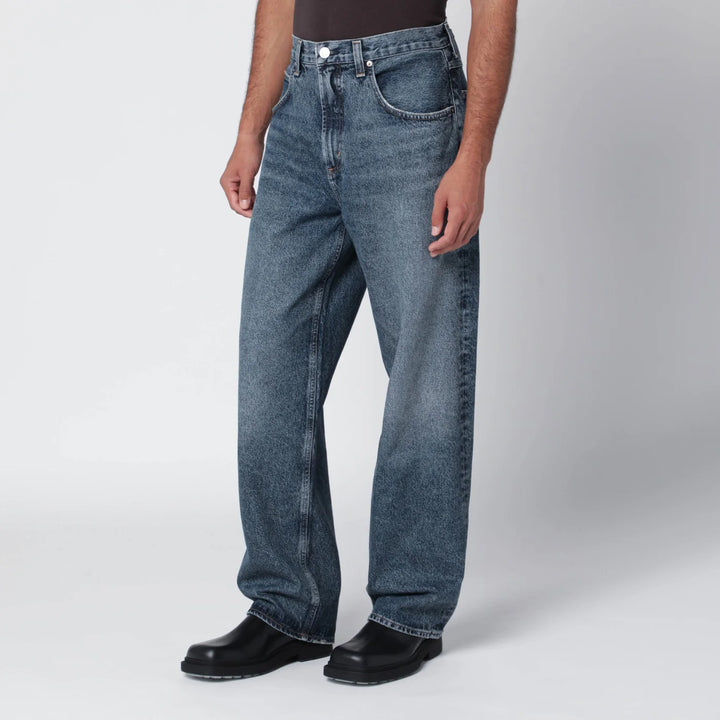 AGOLDE - Wide dark vintage indigo Fusion jeans