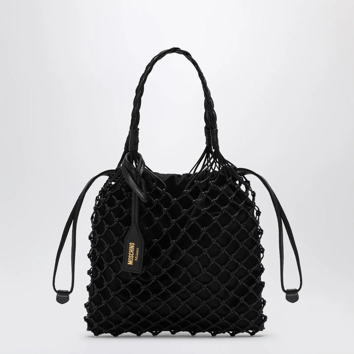 Moschino - Basket Net black nappa bag
