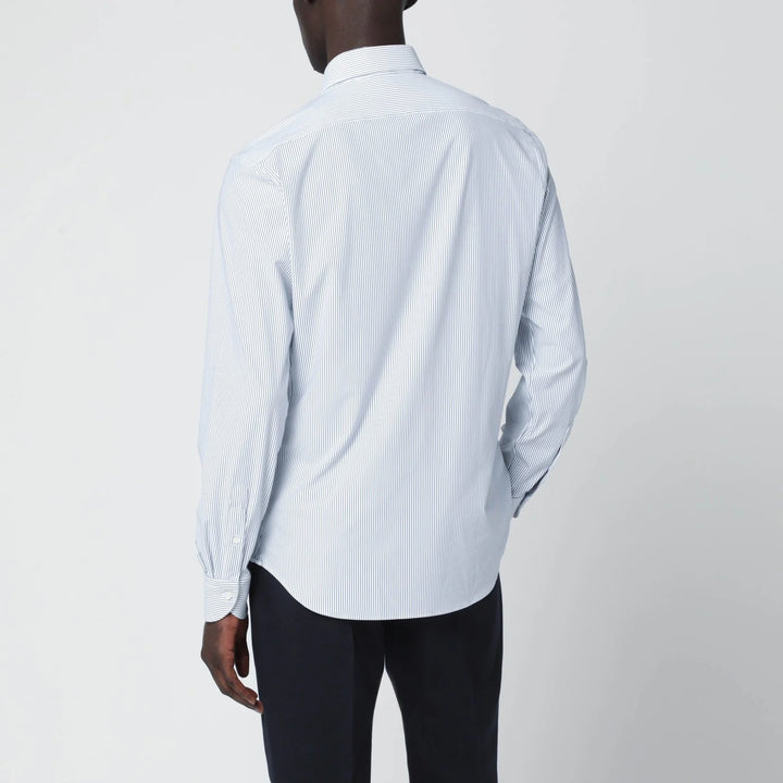 XACUS - White striped Tailor Fit shirt