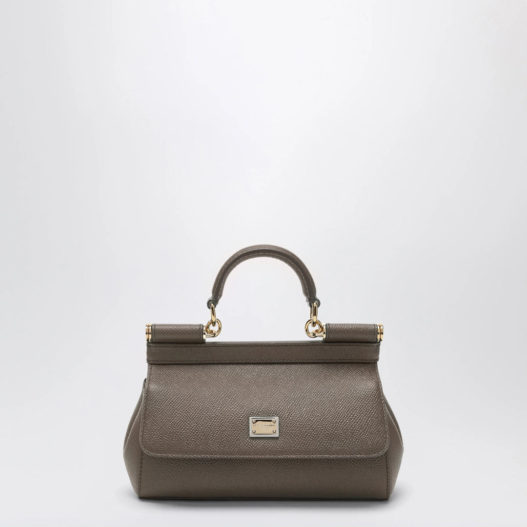 Dolce&amp;Gabbana - Small Sicily handbag in mud brown