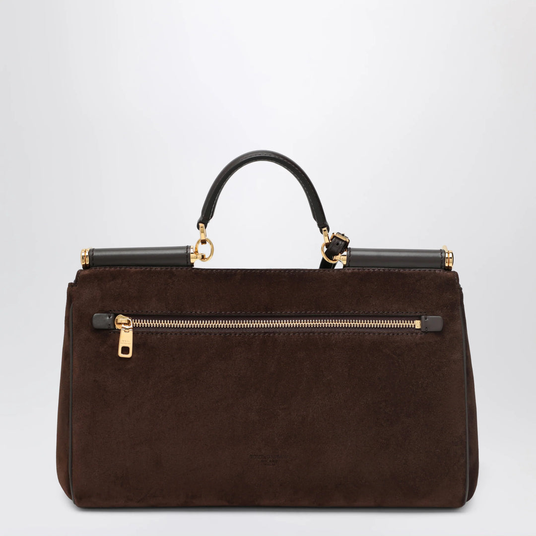 Dolce&amp;Gabbana - Brown suede leather bag My Sicily