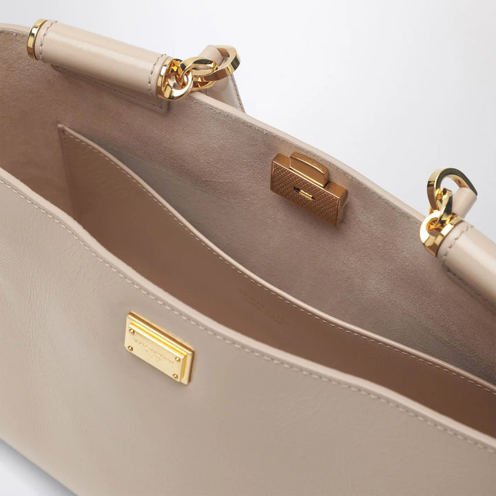 Dolce&amp;Gabbana - Vittoria handbag in flesh-coloured leather
