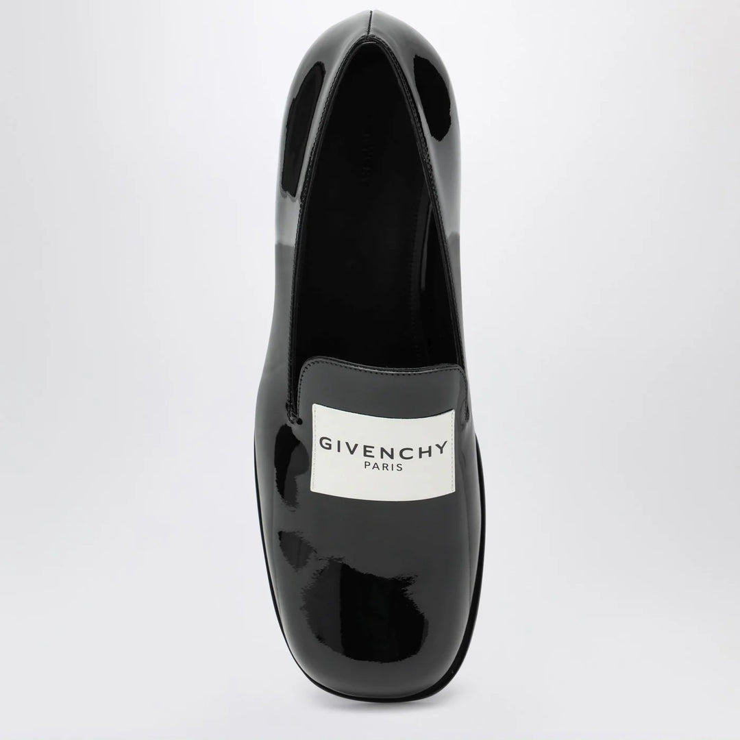 Givenchy - Black patent leather tuxedo loafers