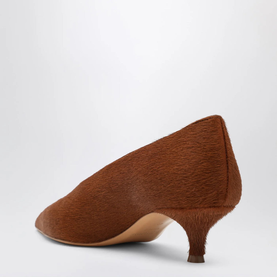 Le Monde Béryl - Babouche Kitten cowhide-effect décolleté
