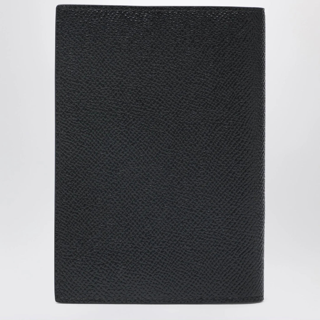 Dolce&amp;Gabbana - Black passport holder with logo plaque