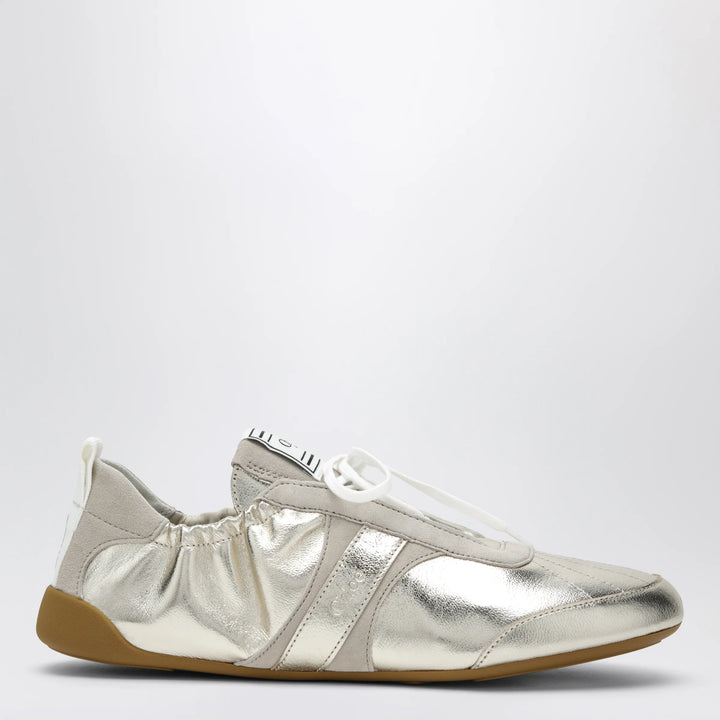 Chloé - Chloé Kick Sneakers in Palladium Metallic Finish