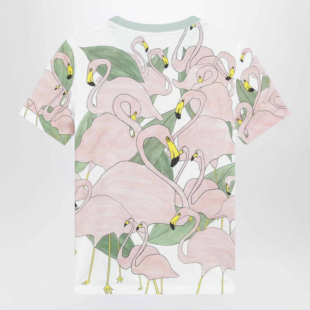 Chloé - Baby-fit crew-neck T-shirt in organic cotton jersey, multicolor