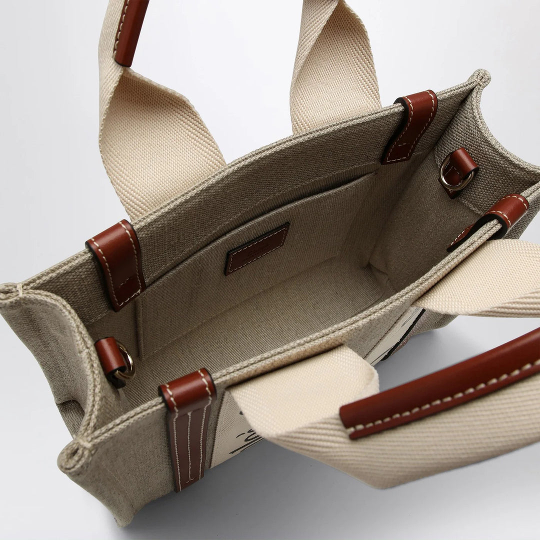 Chloé - Woody little bag in beige canvas