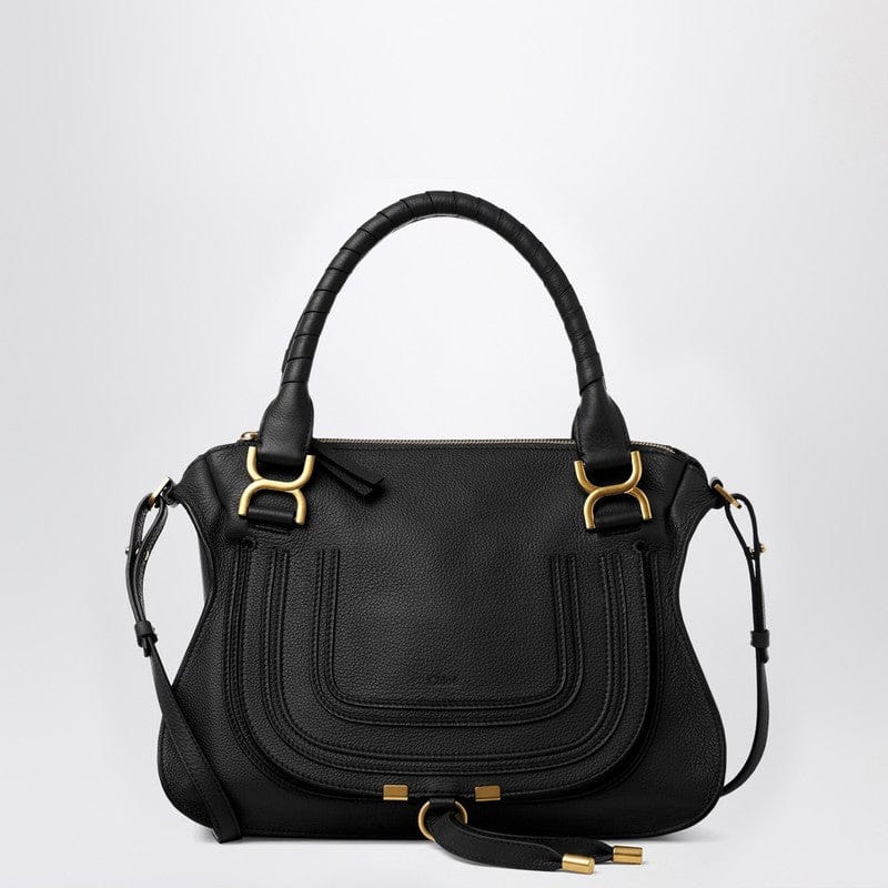 #N/A Chloé - Marcie bag in black grained leather - One size Brand