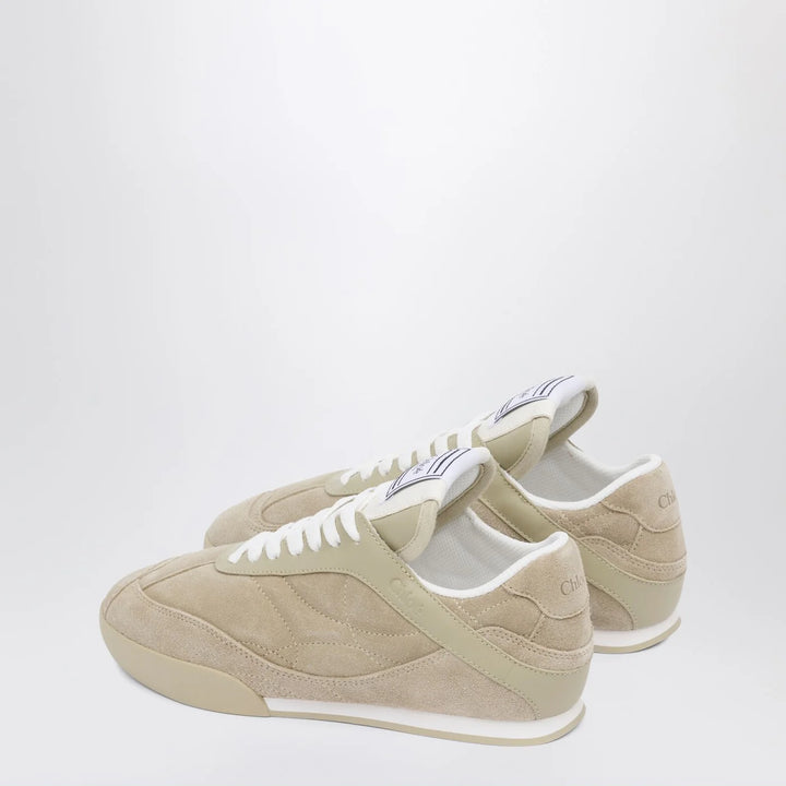 Chloé - Chloé Kick Pale Khaki suede Sneakers