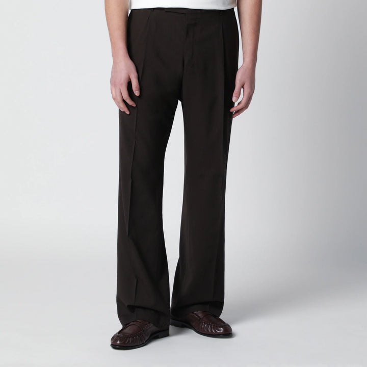 PT Torino - Brown wool trousers